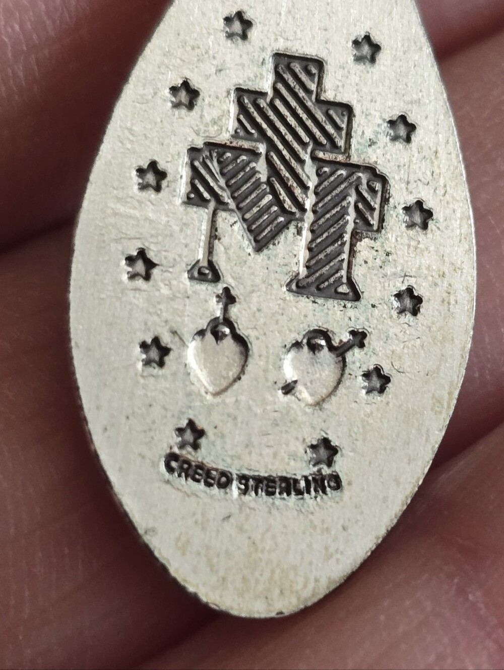 Vintage Creed Pendant sterling silver Miraculous Medal 925 Catholic - Picture 9 of 10